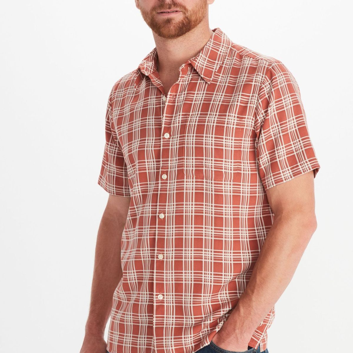 MARMOT - Camisa Hombre Eldridge Classic Rojo Marmot