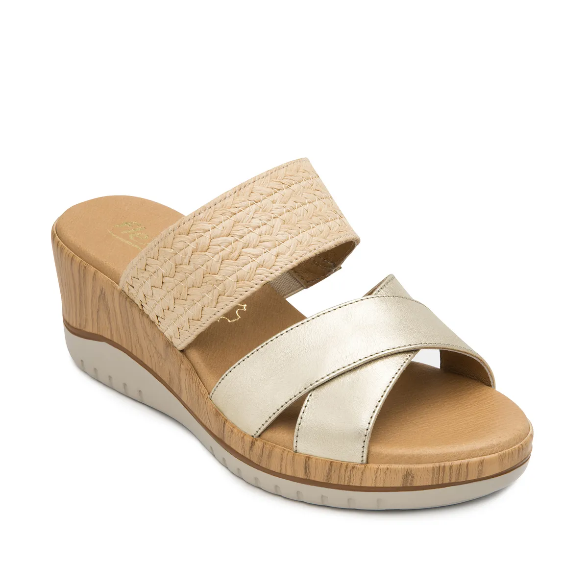 FLEXI - Sandalia Mujer Emily 113324 Dorada Flexi