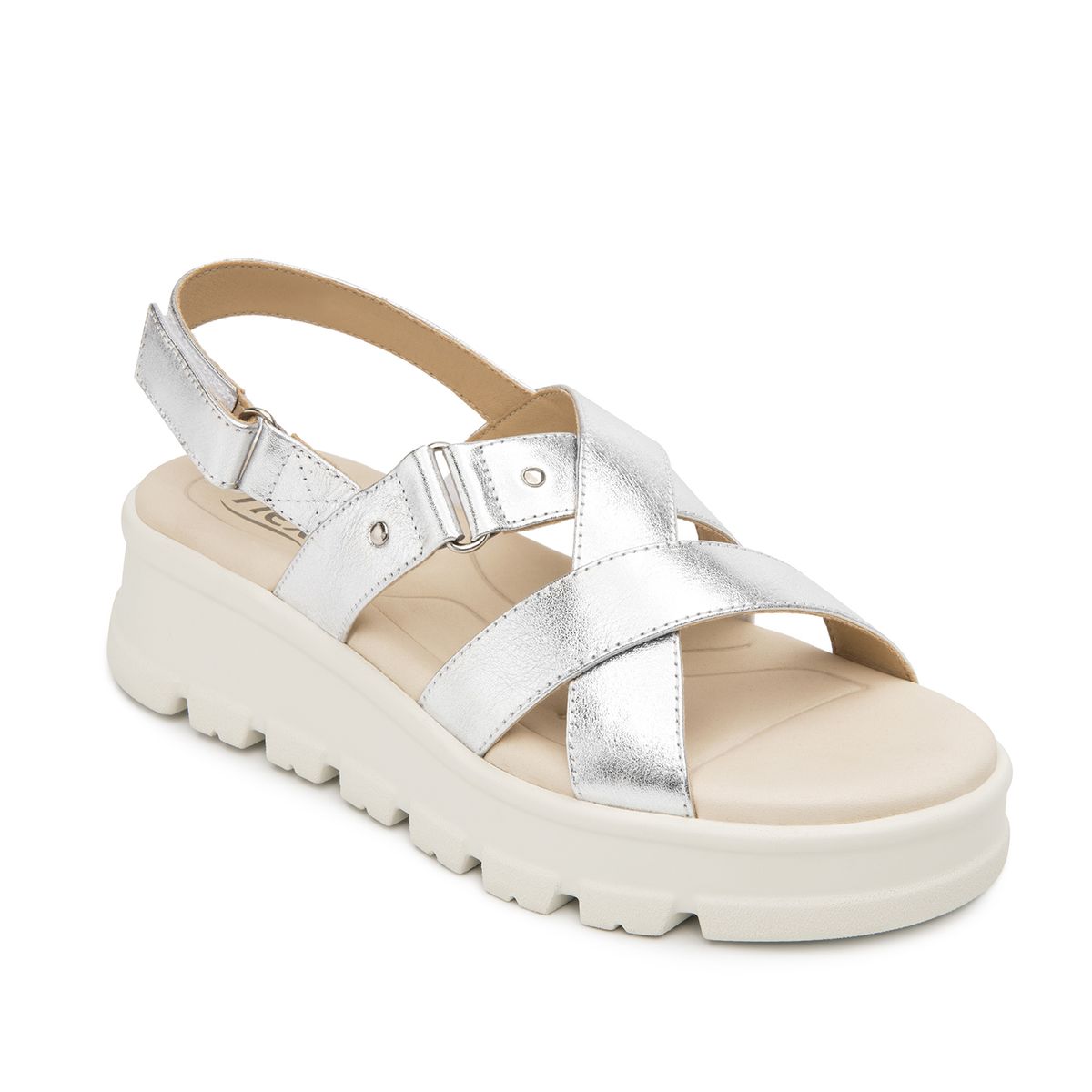 FLEXI - Sandalia Mujer Lexa 128513 Plateada Flexi