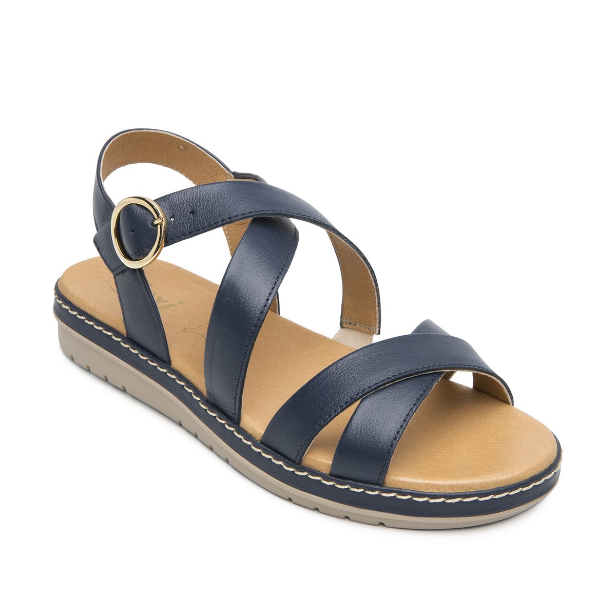 FLEXI - Sandalia Mujer Peonia 100227 Azul Marino Flexi