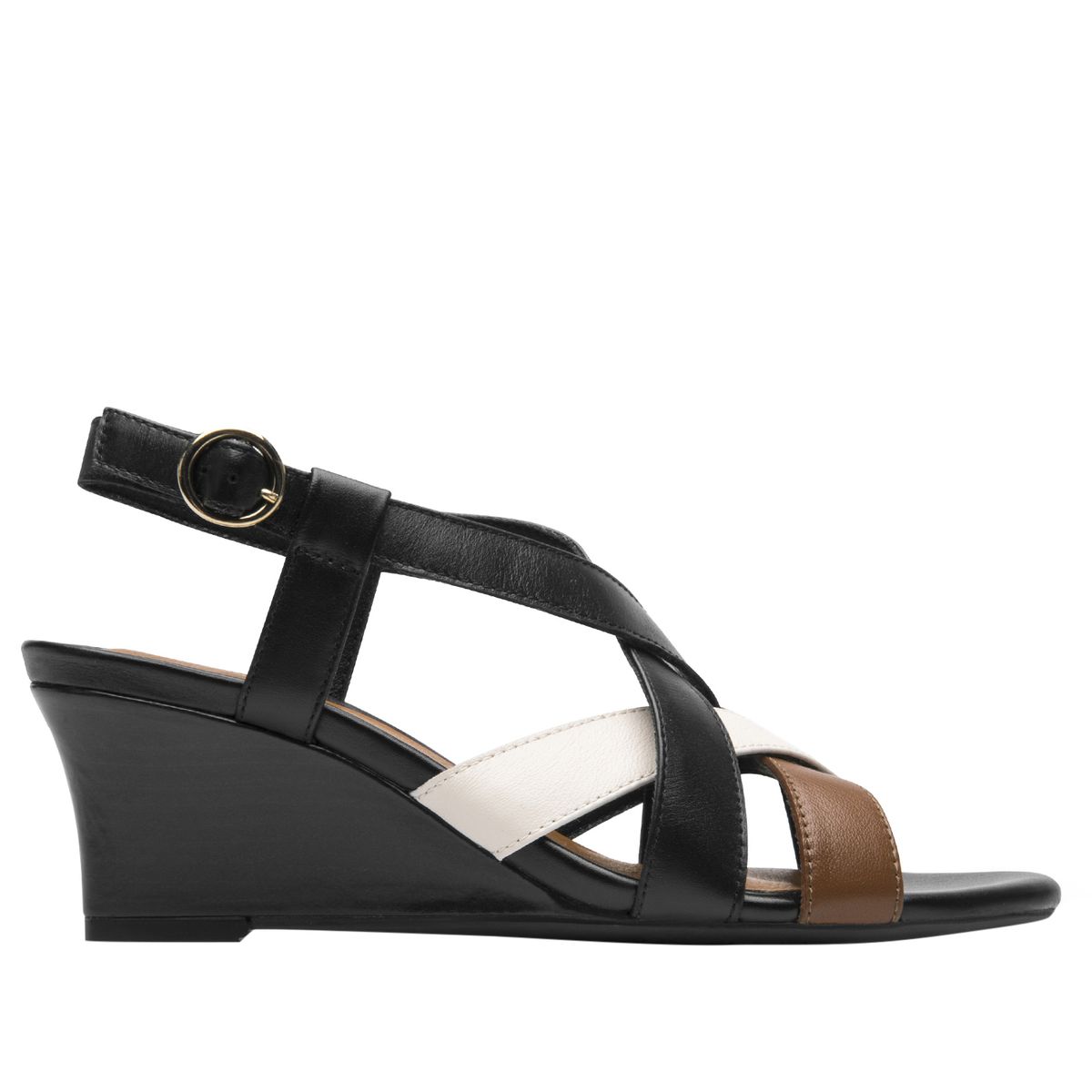 FLEXI - Sandalia Mujer Gilma 128309 Negro Y Blanco Flexi