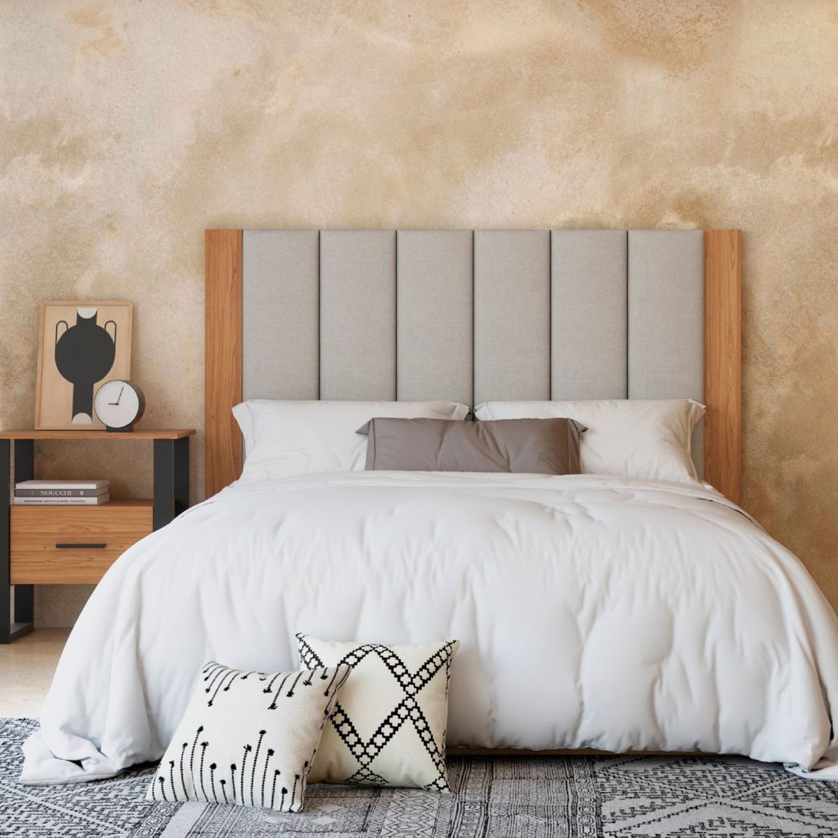 ROCA - Respaldo Alcántara 2PL  Gris-Canela