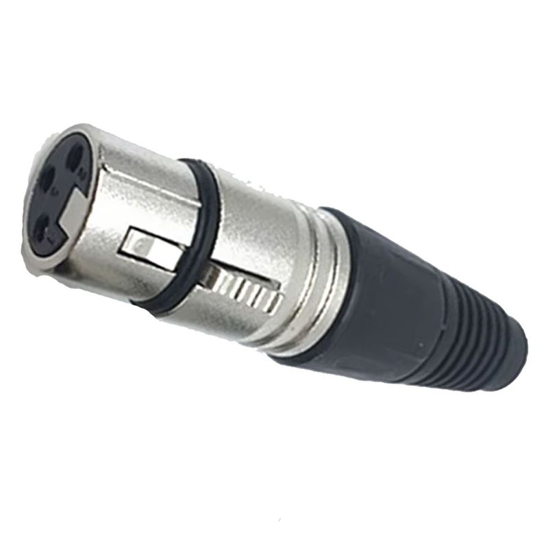 GENERICO - CONECTOR XLR HEMBRA 3 PINES, TIPO CANON, MICROFONO