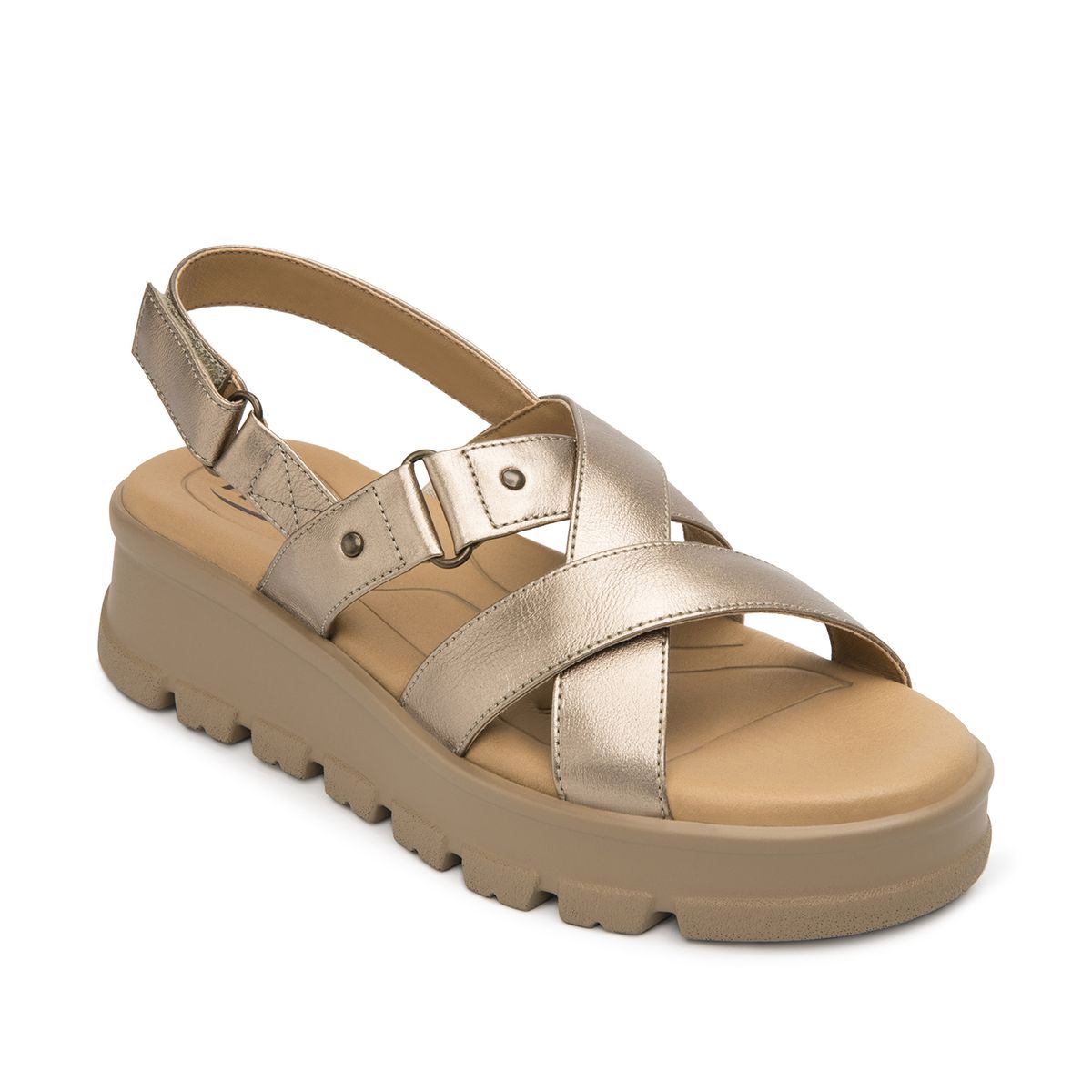 FLEXI - Sandalia Mujer Lexa 128513 Dorada Flexi