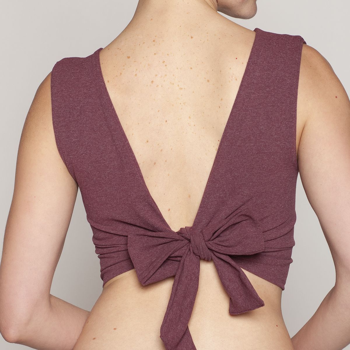 MONARCH - Polera Crop Melange Amarras Lasst