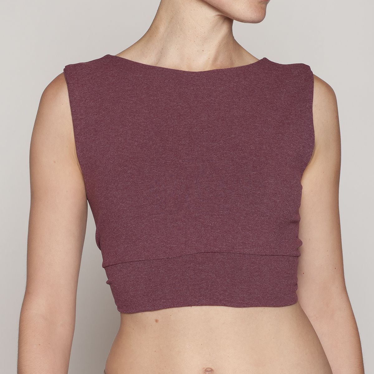 MONARCH - Polera Crop Melange Amarras Lasst