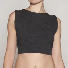 MONARCH - Polera Crop Melange Amarras Lasst