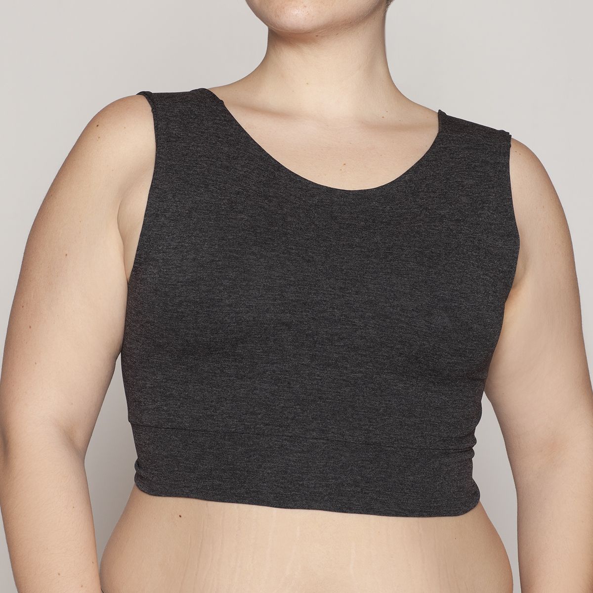 MONARCH - Polera Crop Melange Amarras Lasst