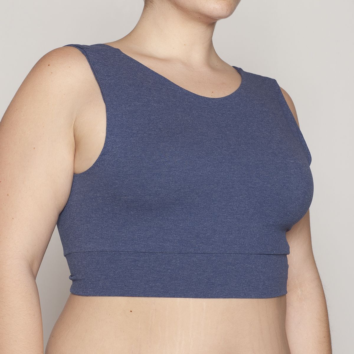 MONARCH - Polera Crop Melange Amarras Lasst