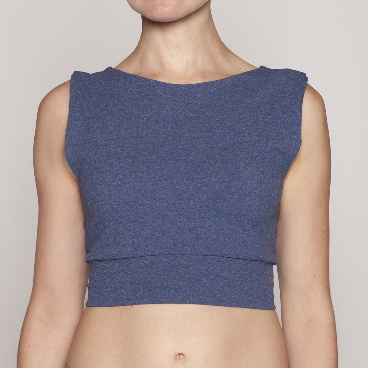 MONARCH - Polera Crop Melange Amarras Lasst