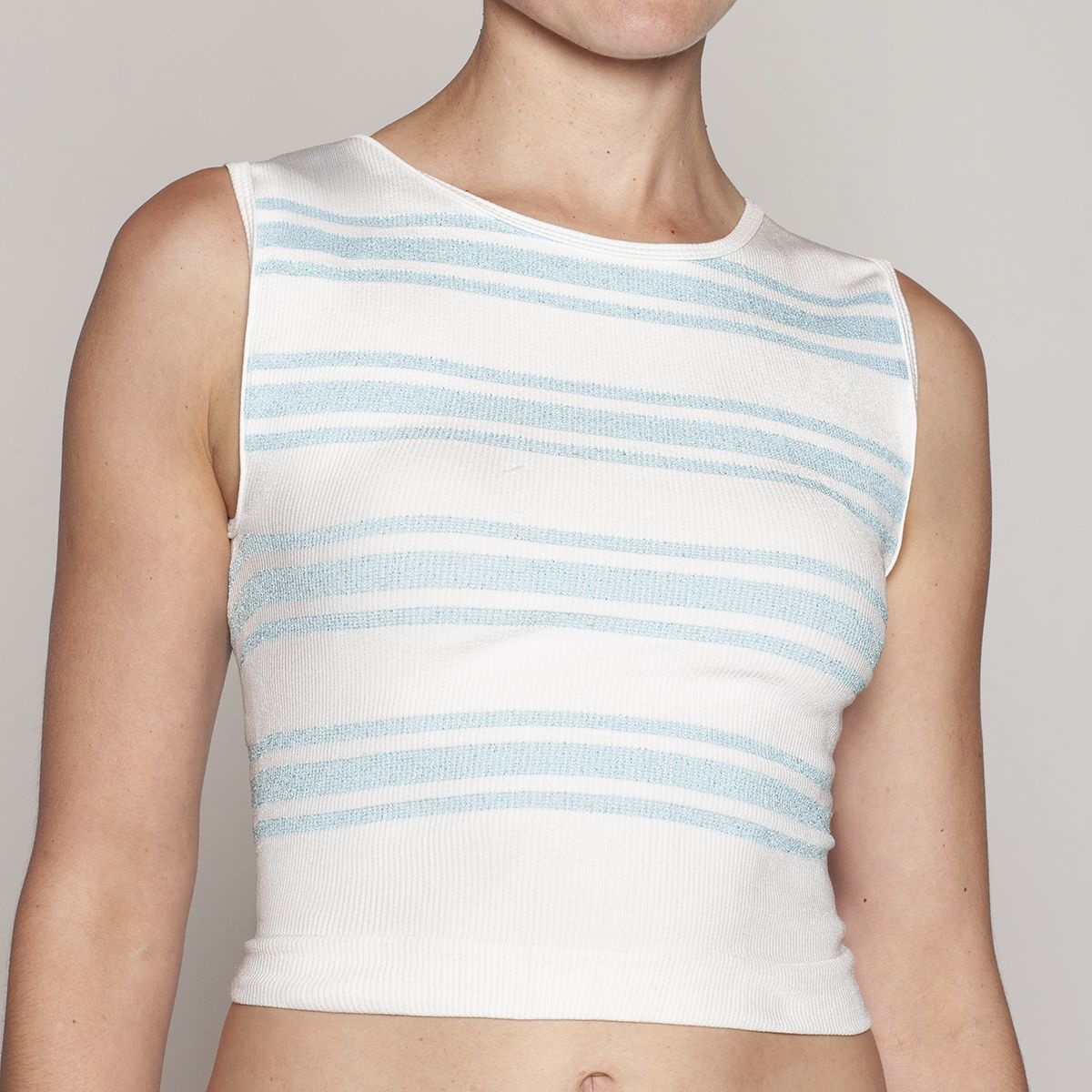 MONARCH - Polera Crop Lurex Rayas Lasst