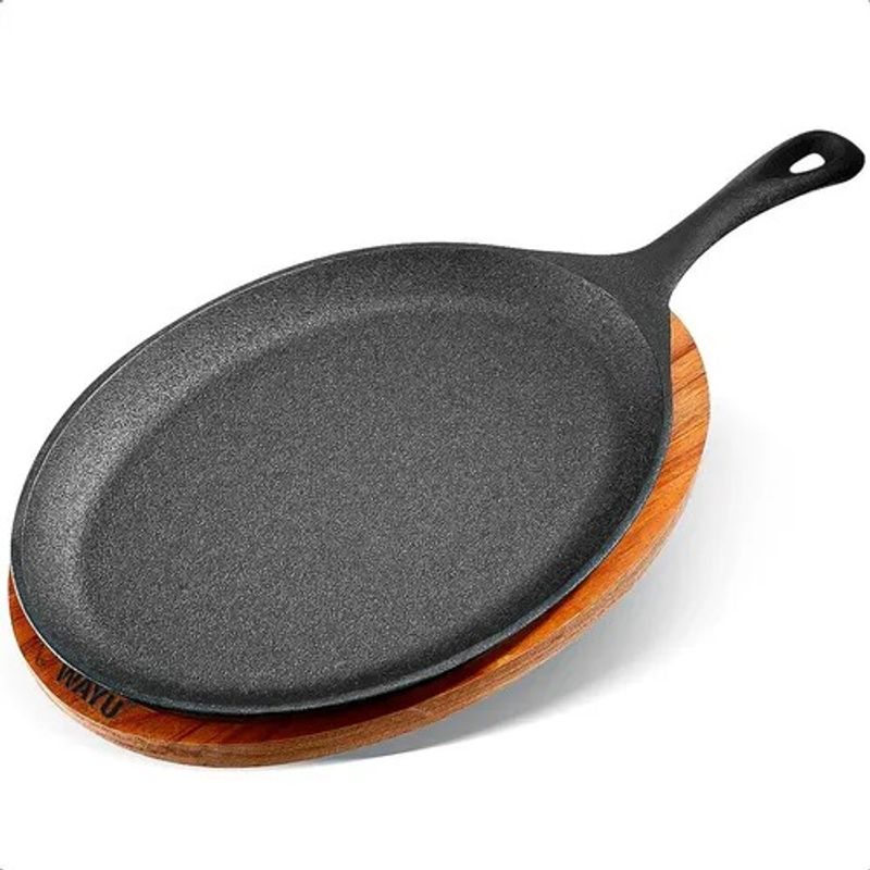 WAYU - Sarten Iron Cast Plato Hierro Fundido Plato De Fajita Wayu