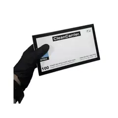 CLEANCARRIER - Guante Nitrilo Negro Talla M Sin Polvo 100 Unidades