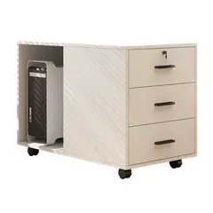 GENERICO - Cajonera Archivador Oficina De Madera Con Espacio Para Cpu