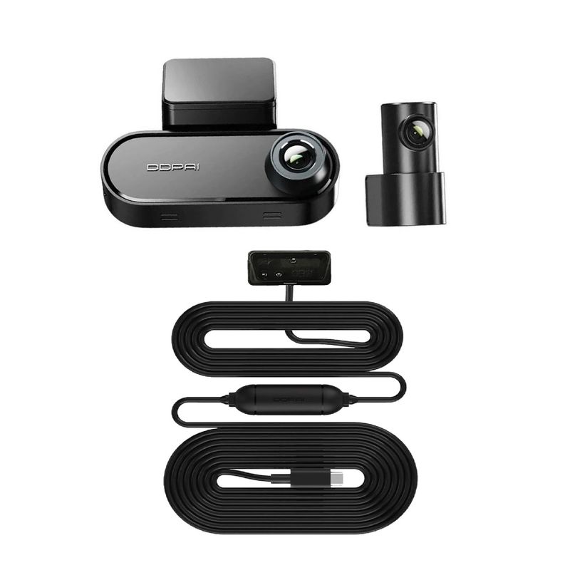 70MAI - Cámara Vehículo Dual DDPAI N5 4K+1080P Frontal Trasera Kit DC001