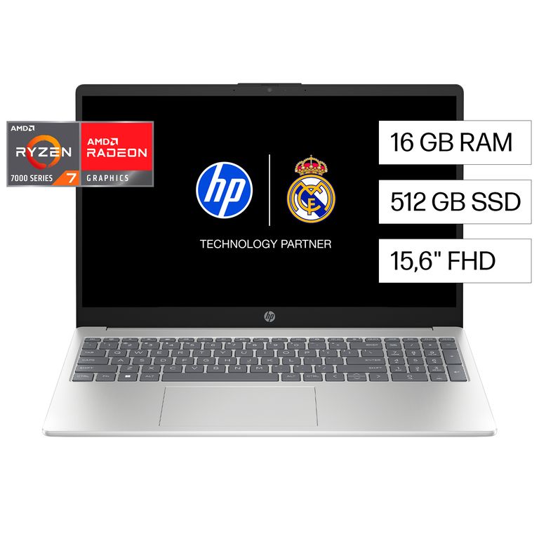 Notebook 15-fc0274la AMD Ryzen 7 16gb Ram 512gb Ssd Windows 11 Home