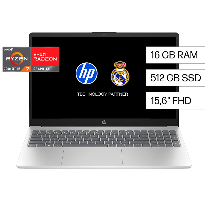 HP - Notebook HP 15-fc0274la AMD Ryzen7 16GB Ram 512GB SSD Windows 11 Home