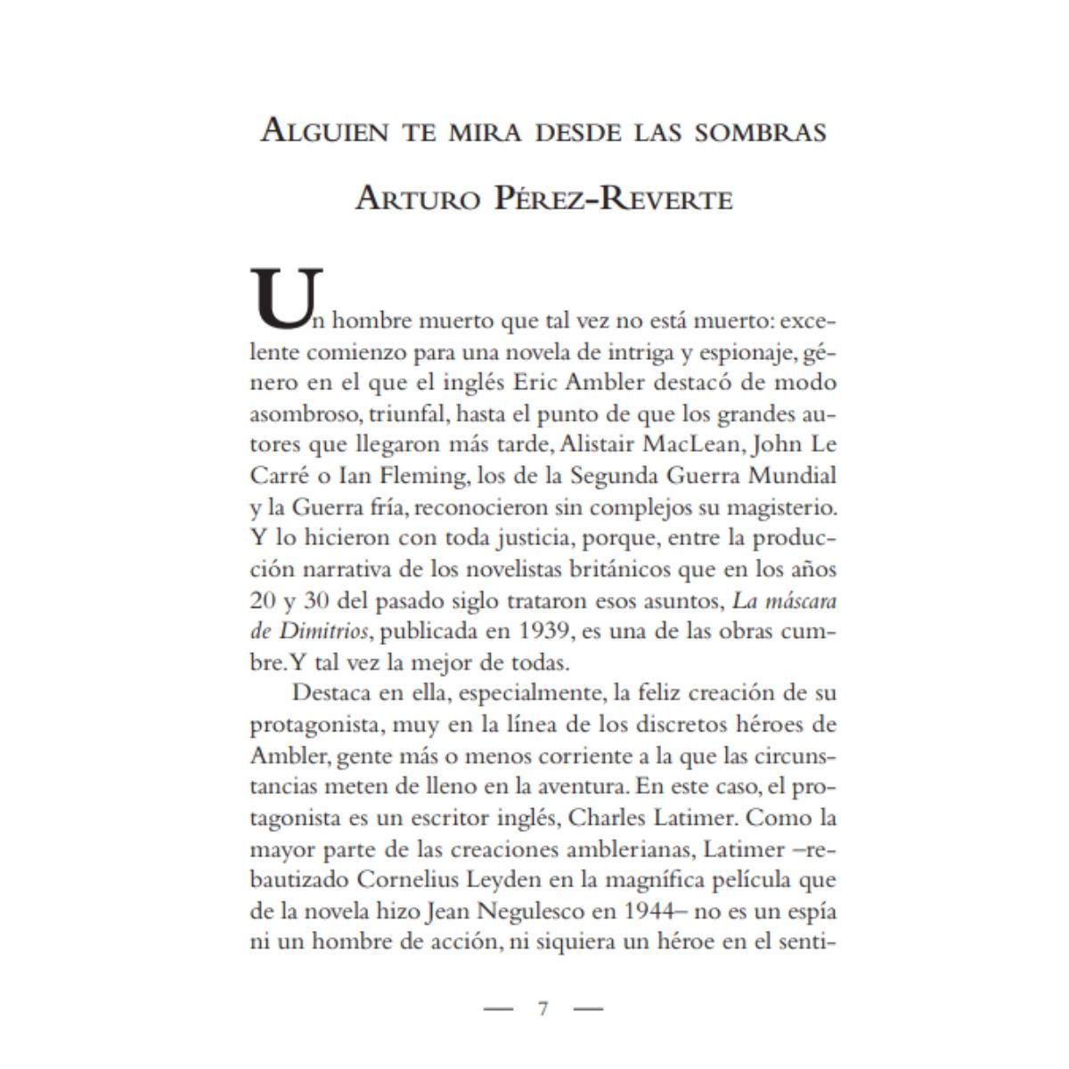 EDHASA - La máscara de Dimitrios