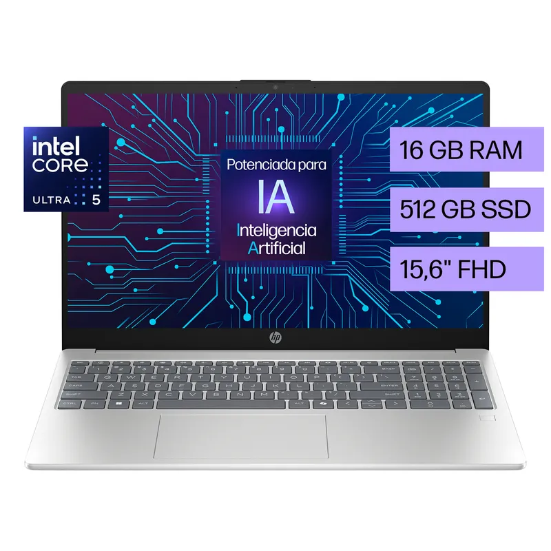 HP - Notebook HP 15-fd1251la Intel Core Ultra5 16GB RAM 512GB SSD Windows 11 Home