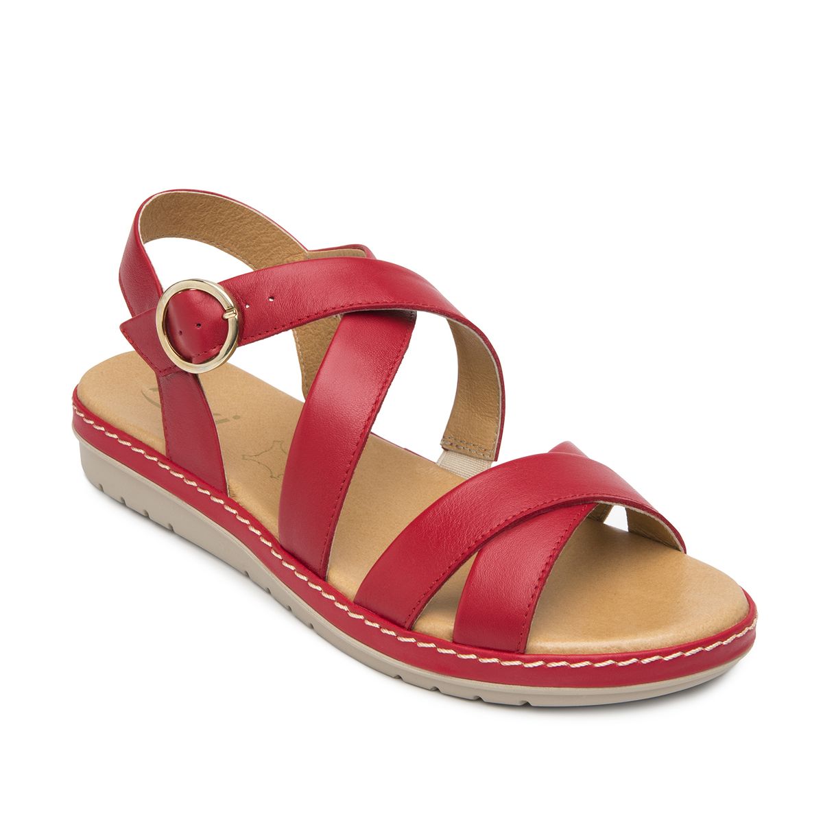 FLEXI - Sandalia Mujer Peonia 100227 Roja Flexi