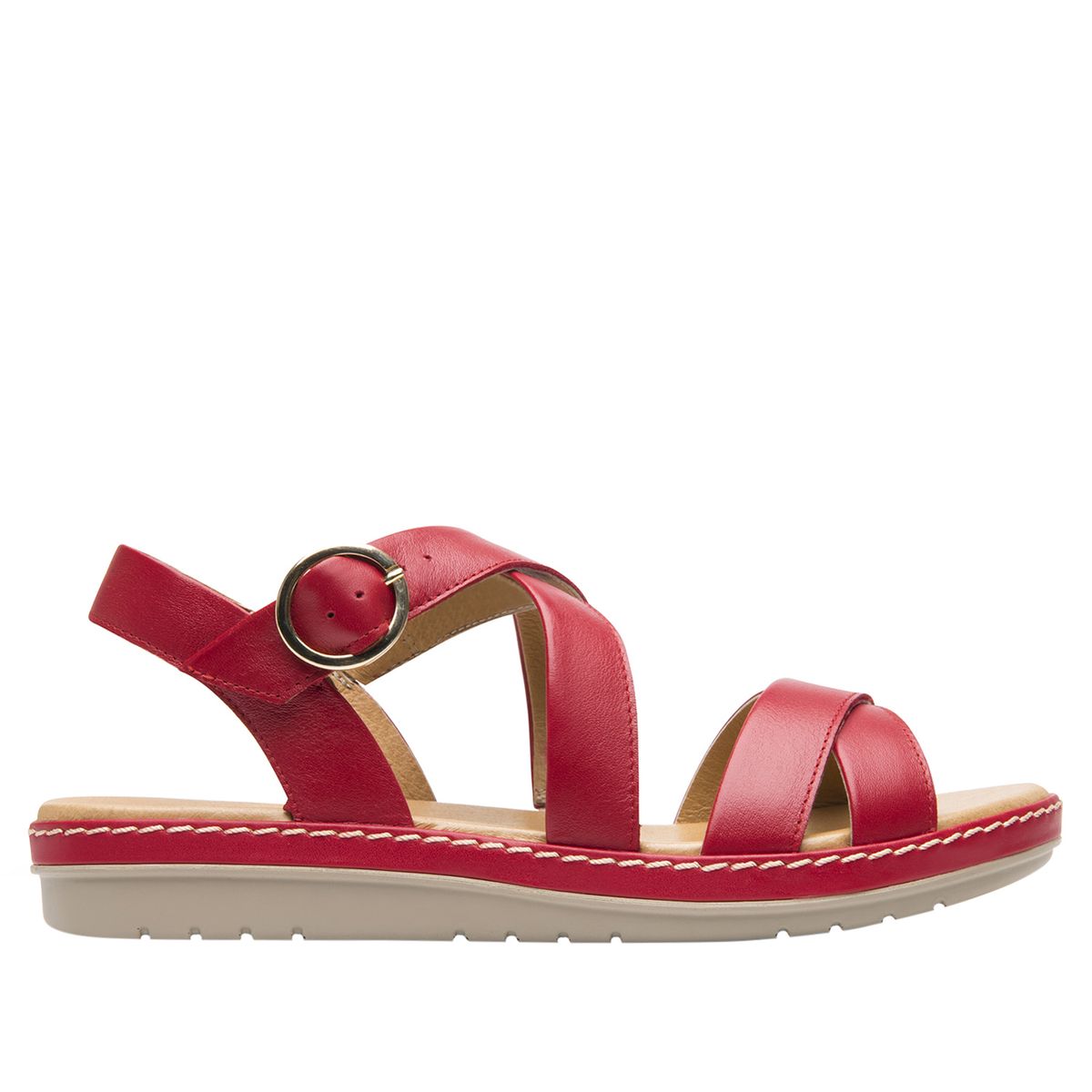 FLEXI - Sandalia Mujer Peonia 100227 Roja Flexi