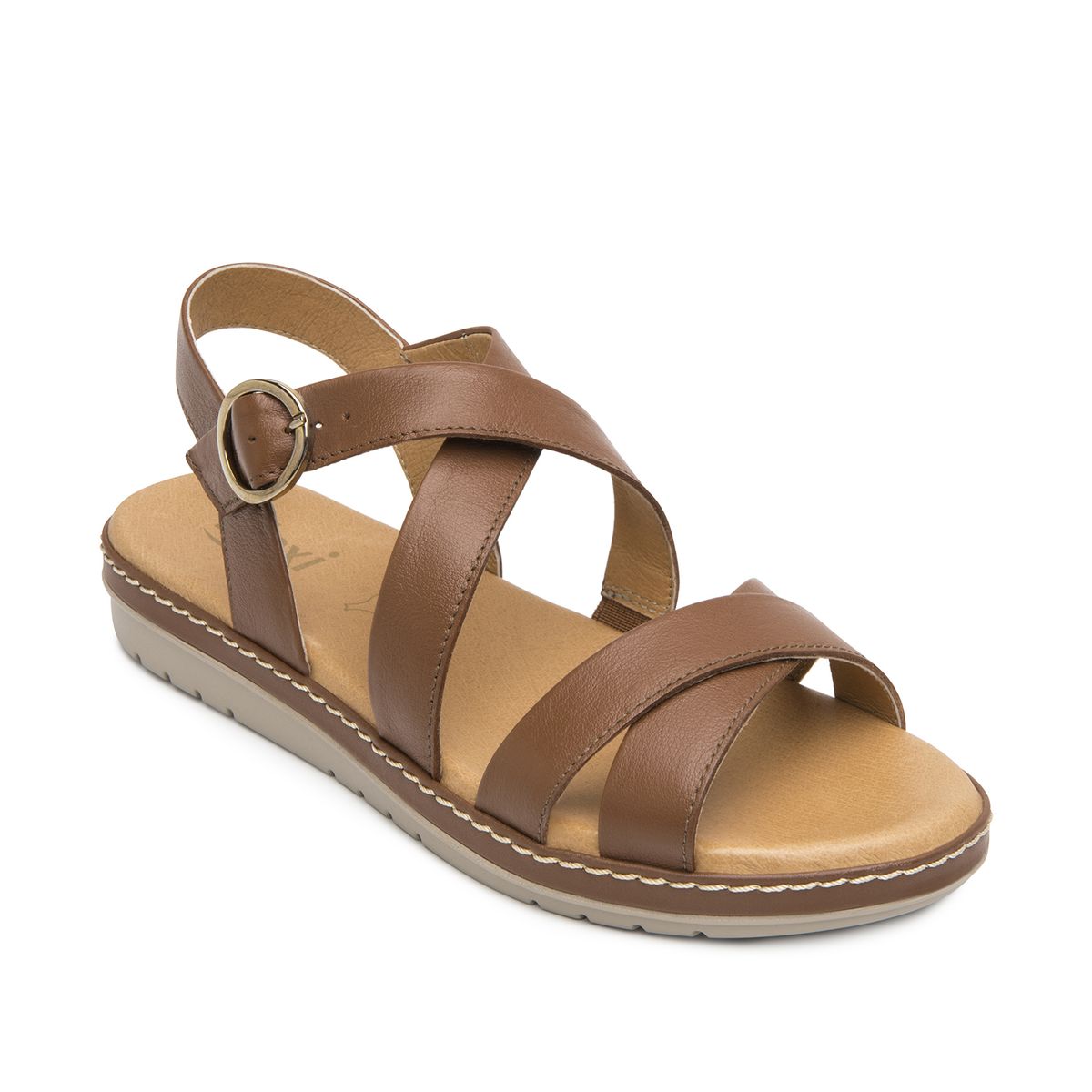 FLEXI - Sandalia Mujer Peonia 100227 Café Flexi