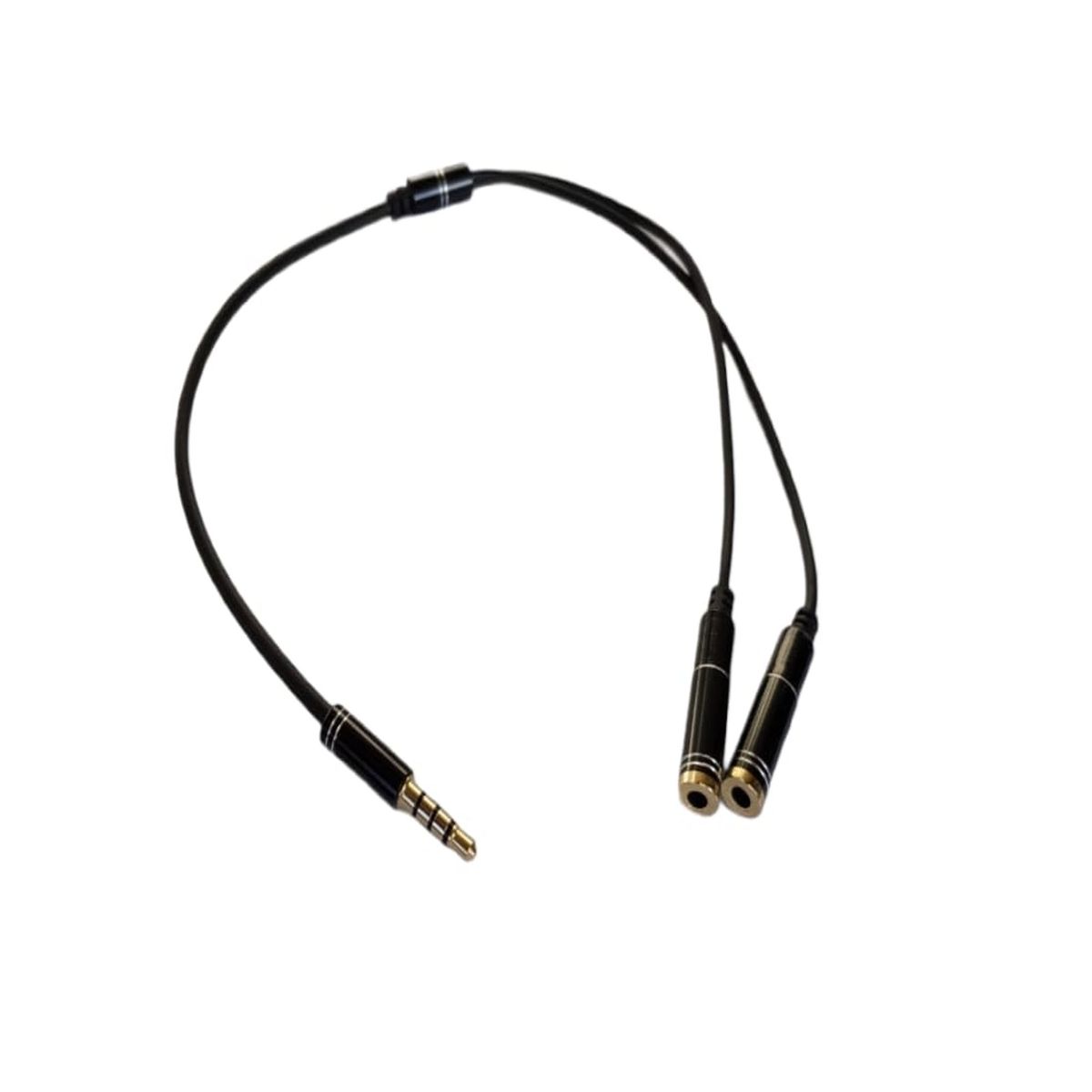 GENERICO - SPLITTER STEREO 3.5MM PLUG 2 SALIDAS, 23CM