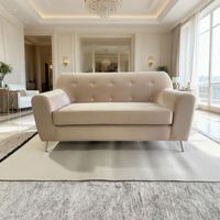 SOFA NEW DOS CUERPOS BEIGE FELPA