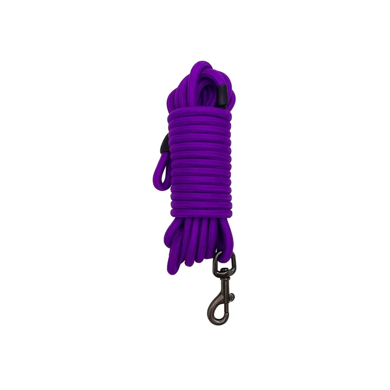 GENERICO - Correa Adiestramiento Perro 10 Metros Nylon Resistente - Violeta