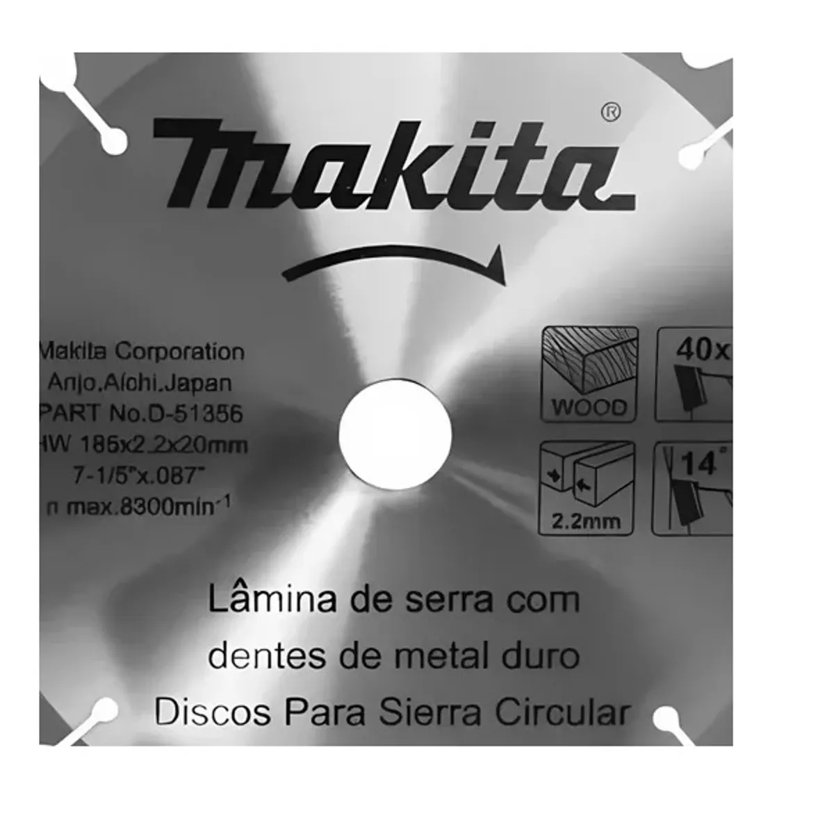 MAKITA - Disco Sierra Circular 7-1/4 40 D Makita D-51356
