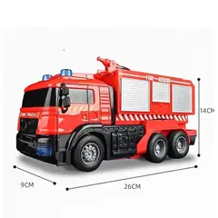 GENERICO - Auto rc transformer bombero agua 828-5 rojo