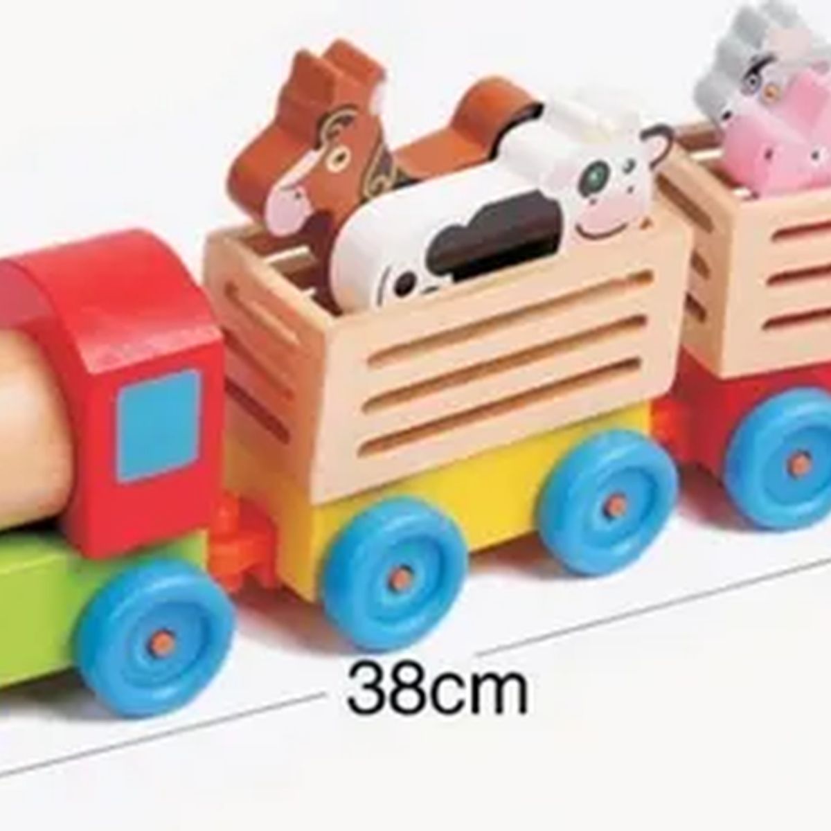 GENERICO - Tren madera granja animales