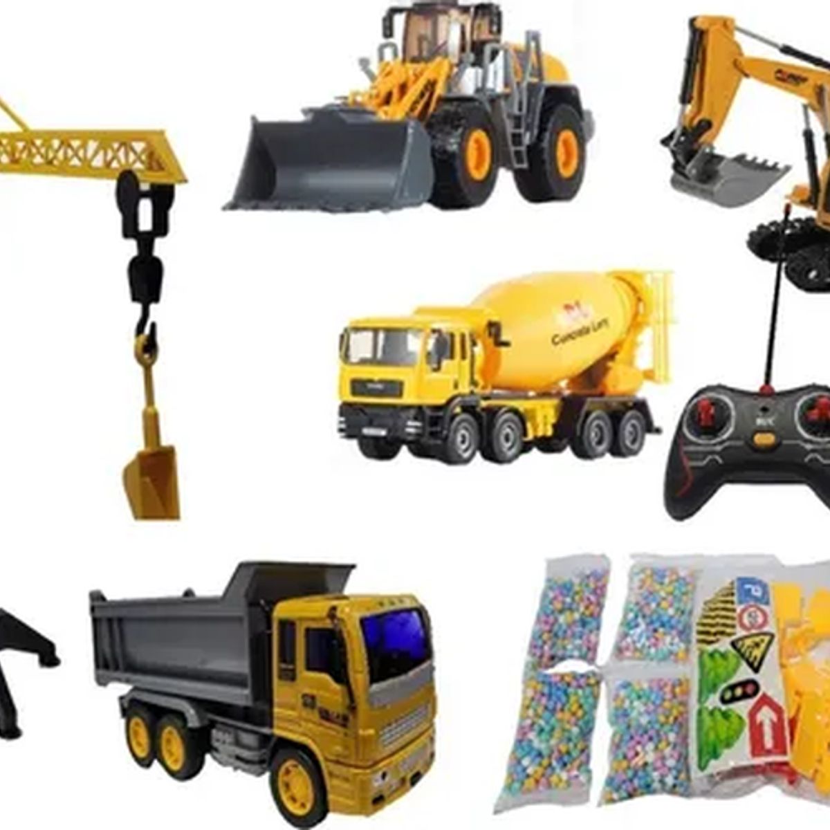 GENERICO - Set vehículos construcción rc escala