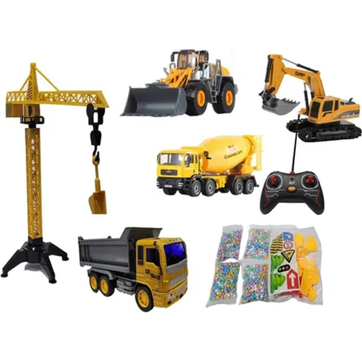 GENERICO - Set vehículos construcción rc escala