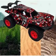 GENERICO - Monster truck rc 625 iluminado 2.4ghz
