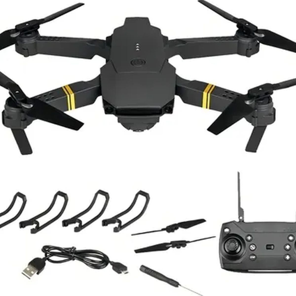 GENERICO - Mini drone 4k wifi 24ghz negro