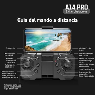 Imagen 2 del producto Drone 8k cámara dual 2 baterías giro 360