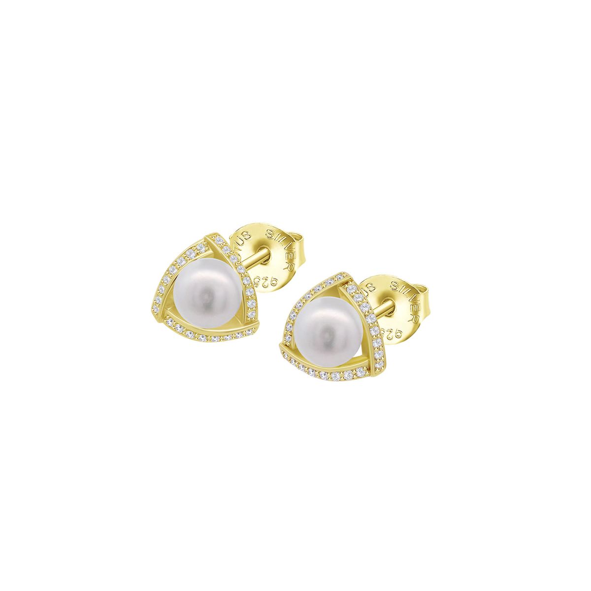 LOTUS SILVER - Aros LP1928-4/3 Lotus Silver Mujer Pearls