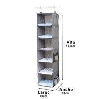 Pack 2 Organizadores De Ropa 6 Compartimentos Colgante Closet