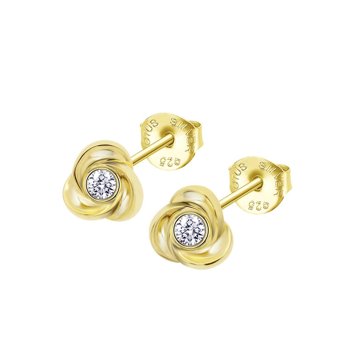 LOTUS SILVER - Aros LP3059-4/2 Lotus Silver Mujer Charming Lady Swarov Ski