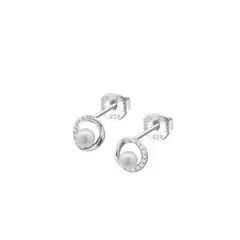 LOTUS SILVER - Aros LP3898-4/1 Mujer Pearls