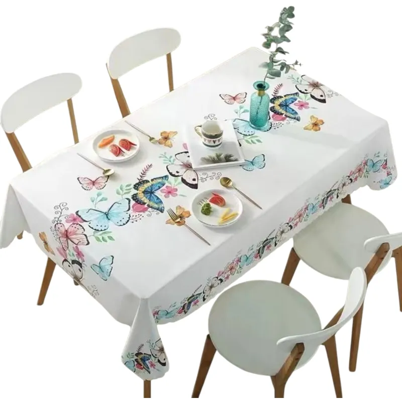 GENERICO - Mantel De Mesa Rectangular Impermeable Estampado Medida 140cm x 220cm
