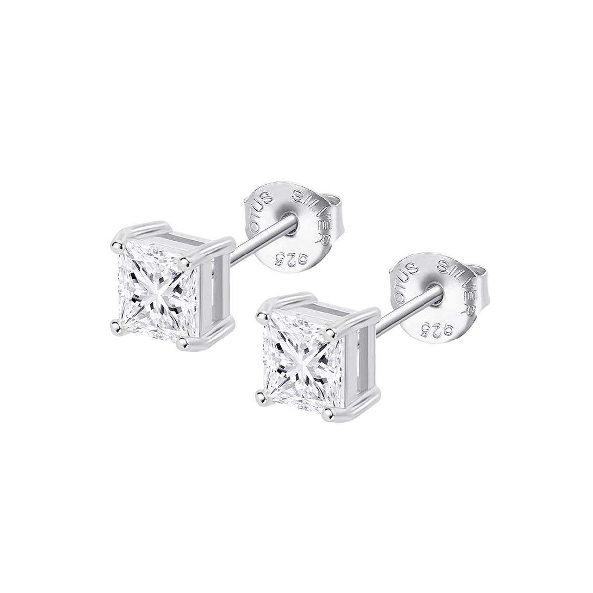 LOTUS SILVER - Aros LP3835-4/1 Lotus Silver Mujer Charming Lady Swarovski