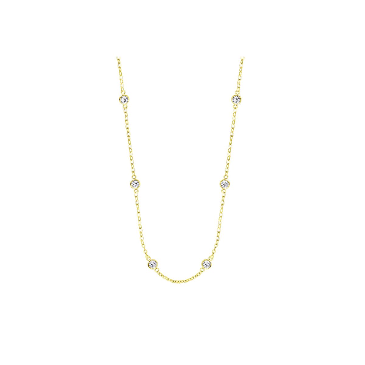 LOTUS SILVER - Collar LP3451-1/2 Lotus Silver Mujer Charming Lady Swarov Ski