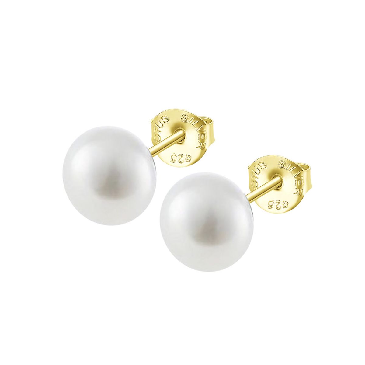 LOTUS SILVER - Aros LP3858-4/4 Lotus Silver Mujer Pearls