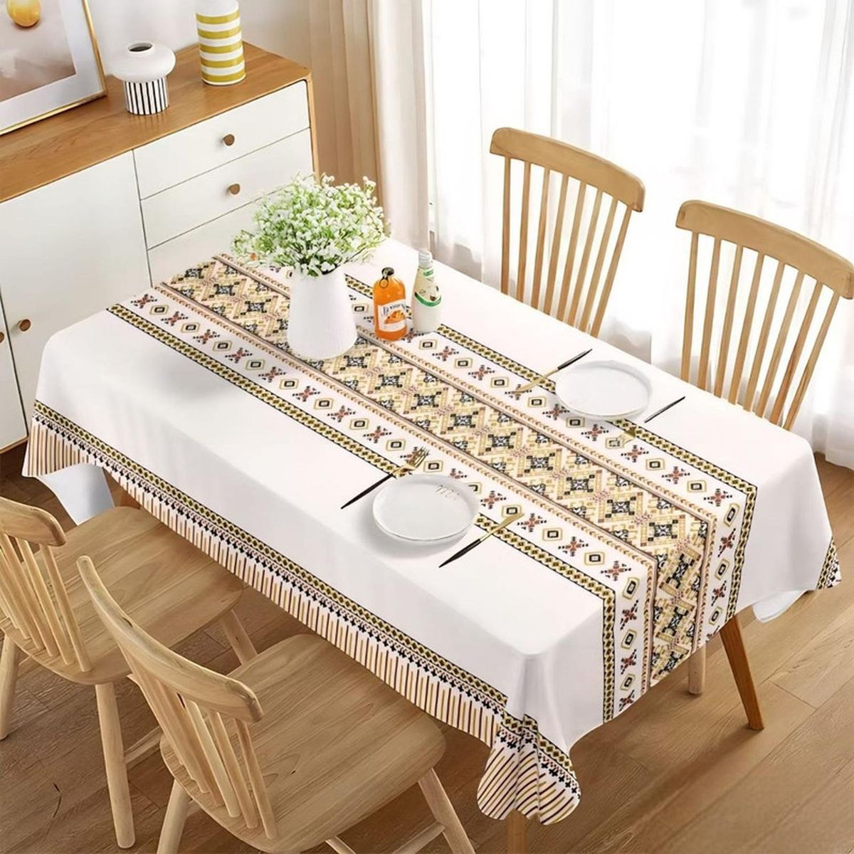 GENERICO - Mantel De Mesa Rectangular 140cm X 220cm Impermeable - Multicolor