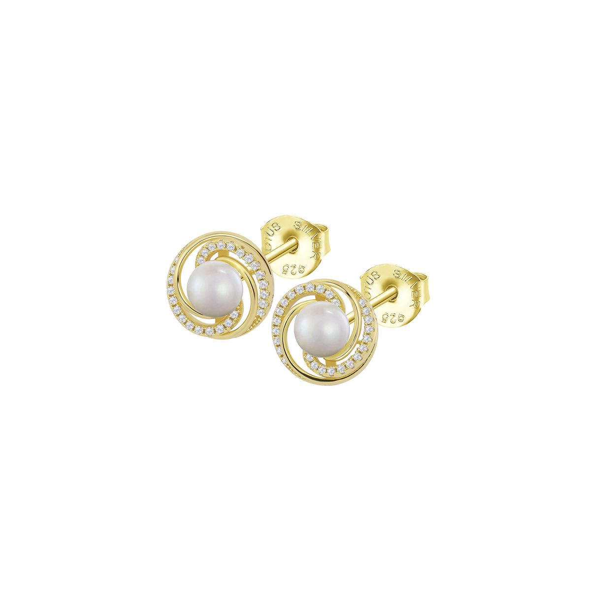 LOTUS SILVER - Aros LP3095-4/2 Lotus Silver Mujer Pearls