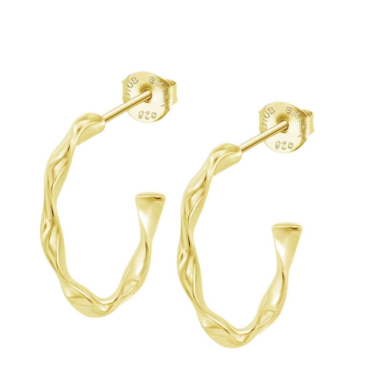 LOTUS SILVER - Aros LP3781-4/4 Lotus Silver Mujer Hoops