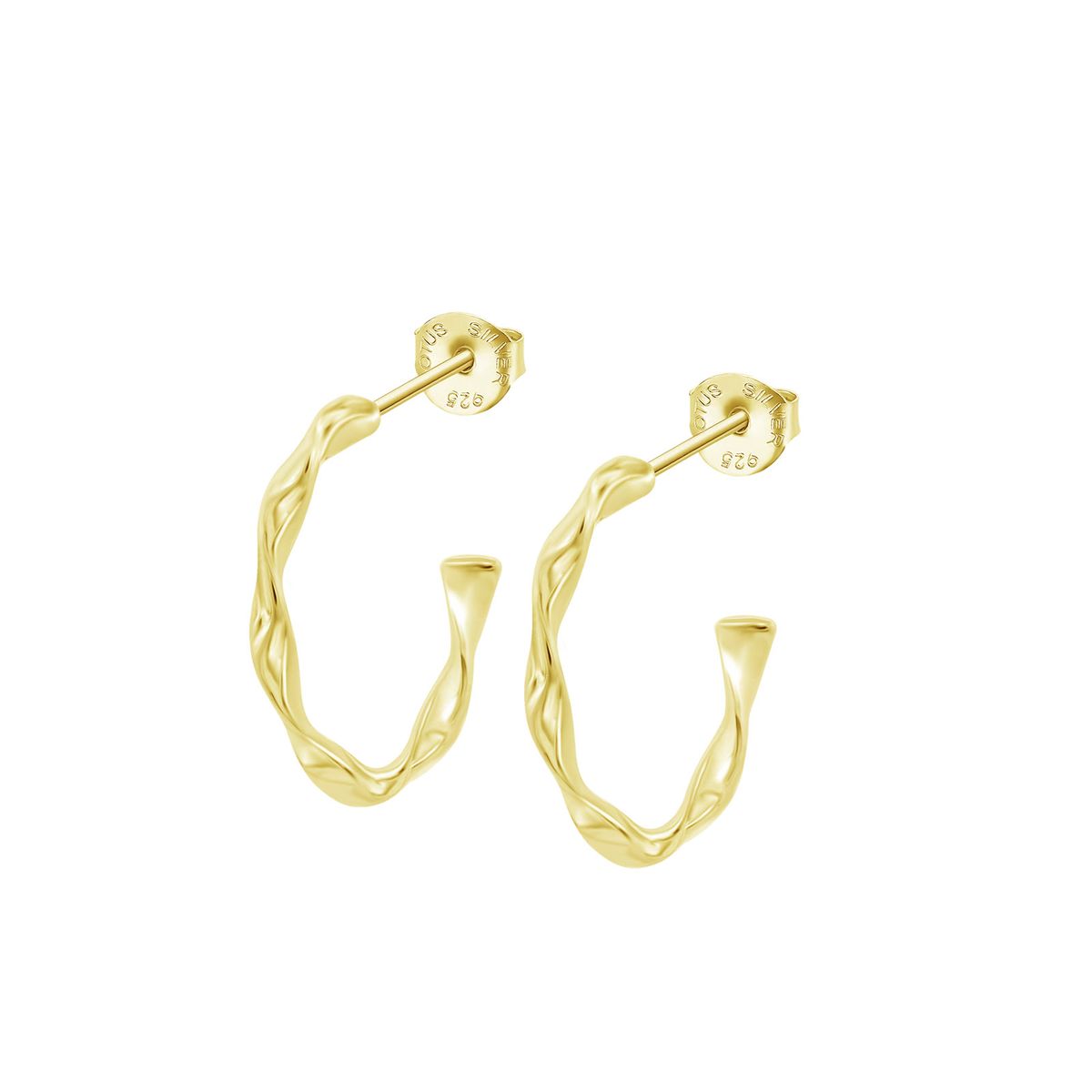 LOTUS SILVER - Aros LP3781-4/4 Lotus Silver Mujer Hoops