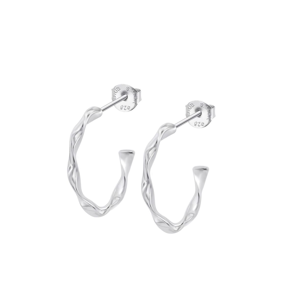 LOTUS SILVER - Aros LP3781-4/3 Lotus Silver Mujer Hoops